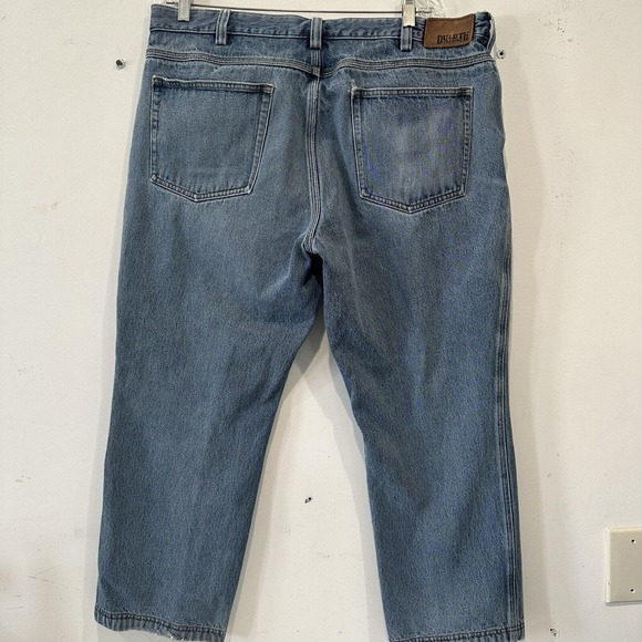 Duluth Trading Flex Ballroom Denim Jeans Men's 40x28 Relaxed Fit Light Wash - Picture 8 of 13